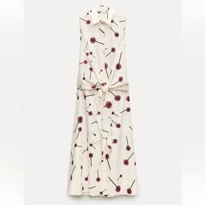 NWT Zara ZW Collection Poplin Lollipop Dress